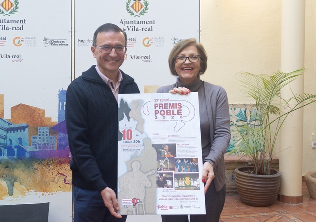 Pascual Canós Cotolí, María Pilar Safont Jordá i Cristian Pardo Nácher rebran els Premis Poble 2023 de Vila-real