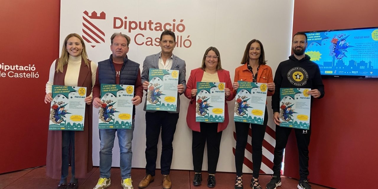 La diputació dona suport el ‘V Saló del Còmic i el Llibre Infantil i Juvenil de Castelló’ que se celebrarà del 14 al 16 d’abril en la Plaça de les Aules
