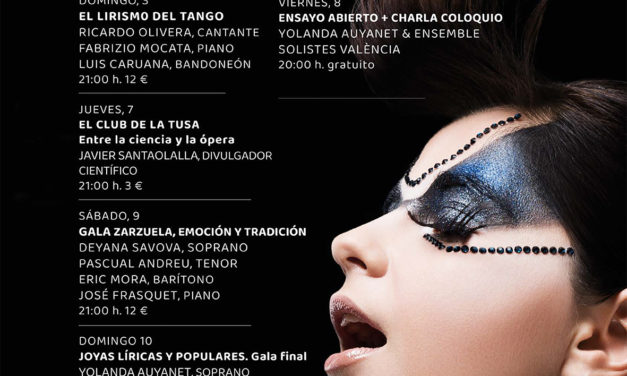 El Festival Líric Òpera albergarà quatre concerts amb reconeguts artistes i diverses activitats en la seua XVIIª edició