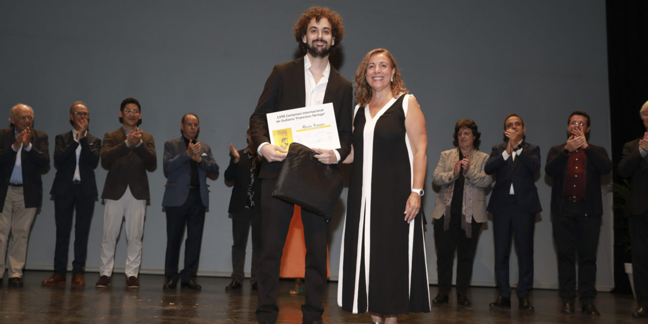 Álvaro Toscano s’alça amb el premi del LVIII Certamen Internacional de Guitarra “Francisco Tárrega” Benicàssim