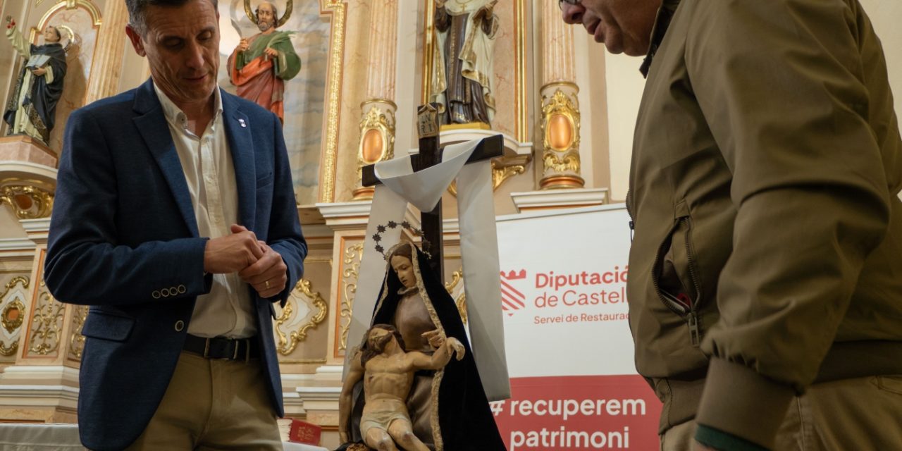 La Diputació de Castelló recupera l’esplendor de ‘La Pietat’ de Fondeguilla