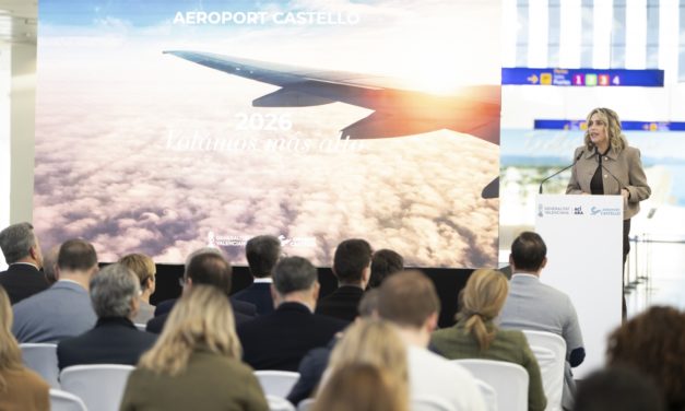 Barrachina enaltix “el valor a l’alça” de l’aeroport de Castelló, consolidant-se com a infraestructura estratègica de la província