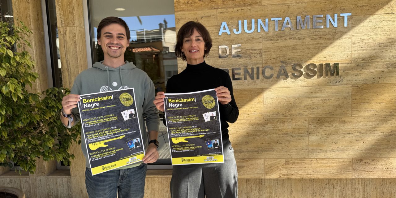 Benicàssim Negre 2026 acosta la crònica negra per a jóvens a les aules de la localitat