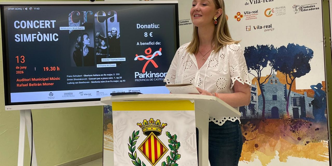 Vila-real dona el tret d’eixida de la VIII edició del Cicle de Música Clàssica de Crea Escena amb un concert simfònic a benefici de l’Associació Parkinson