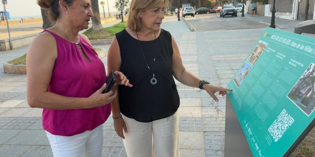 Benicàssim posa en marxa la nova senyalística intel·ligent de la Ruta de les Vil·les amb un format més accessible, interactiu i àgil